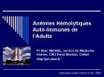 Anmies Hmolytiques AutoImmunes de lAdulte