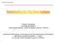 Factorisation des fonctions logiques