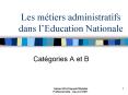 Les mtiers administratifs dans lEducation Nationale