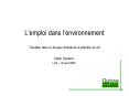 Lemploi dans lenvironnement Travailler dans un bureau dtude de la pollution du sol