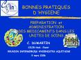 BONNES PRATIQUES DHYGIENE PREPARATION et ADMINISTRATION DES MEDICAMENTS DANS LES UNITES DE SOINS