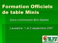 Formation Officiels de table Minis
