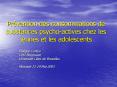Prvention des consommations de substances psychoactives chez les jeunes et les adolescents