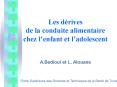 Les drives de la conduite alimentaire chez lenfant et ladolescent