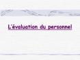 Lvaluation du personnel