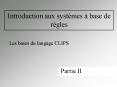 Introduction aux systmes base de rgles