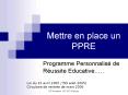 Mettre en place un PPRE