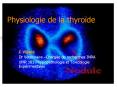 Physiologie de la thyrode