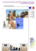 Formation des membres des CHSCT dlgus du personnel et des CHS fonction publique