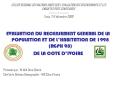 ATELIER REGIONAL DES NATIONSUNIES SUR LEVALUATION DES RECENSEMENTS ET LES ENQUETES POSTCENSITAIRES T