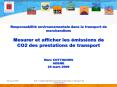 Responsabilit environnementale dans le transport de marchandises Mesurer et afficher les missions de