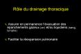 Rle du drainage thoracique