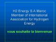 H2 Energy S'A Maroc Member of International Association for Hydrogen Energy vous souhaite la bienven