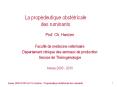 La propdeutique obsttricale des ruminants