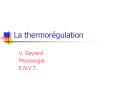 La thermorgulation