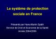Le systme de protection sociale en France