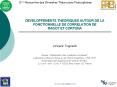 DEVELOPPEMENTS THEORIQUES AUTOUR DE LA FONCTIONNELLE DE CORRELATION DE RAGOT ET CORTONA