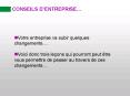 CONSEILS DENTREPRISE