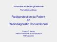 Techniciens en Radiologie Mdicale Formation continue Radioprotection du Patient en Radiodiagnostic C