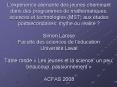 Lexprience alinante des jeunes cheminant dans des programmes de mathmatiques, sciences et technologi