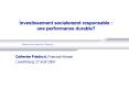 Investissement socialement responsable : une performance durable