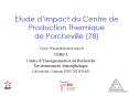 Etude dimpact du Centre de Production Thermique de Porcheville 78
