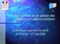 Plan d'alerte et de gestion des situations d'urgence sanitaire
