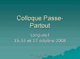 Colloque PassePartout