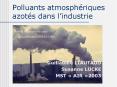 Polluants atmosphriques azots dans lindustrie