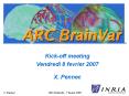 Kickoff meeting Vendredi 8 fevrier 2007 X' Pennec