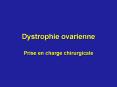 Dystrophie ovarienne