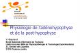 Physiologie de ladnohypophyse et de la posthypophyse