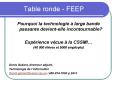 Table ronde FEEP