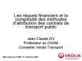Les risques financiers et la complexit des mthodes dattribution des contrats de transport public