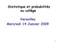 Statistique et probabilits au collge