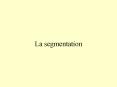 La segmentation