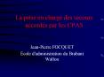 La prise en charge des secours accords par les CPAS