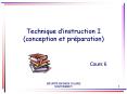Technique dinstruction I conception et prparation