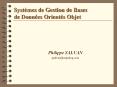 Systmes de Gestion de Bases de Donnes Orients Objet
