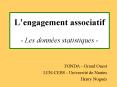Lengagement associatif Les donnes statistiques