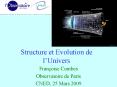 Structure et Evolution de lUnivers
