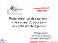 Modernisation des achats : les voies du succs La carte dachat public
