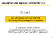 Conception des logiciels interactifs 1