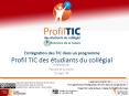 Lintgration des TIC dans un programme Profil TIC des tudiants du collgial
