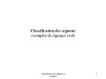 Classification des signaux exemples de signaux rels