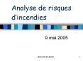 Analyse de risques dincendies