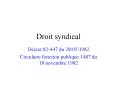 Droit syndical