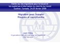 Atelier sur les migrations pour le travail et les systmes dinformation du march du travail