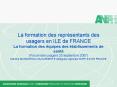 La formation des reprsentants des usagers en ILE de FRANCE La formation des quipes des tablissements