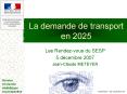 La demande de transport en 2025